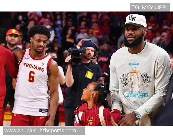 詹姆斯父子同台梦想成真布朗尼正式宣布参加NBA选秀